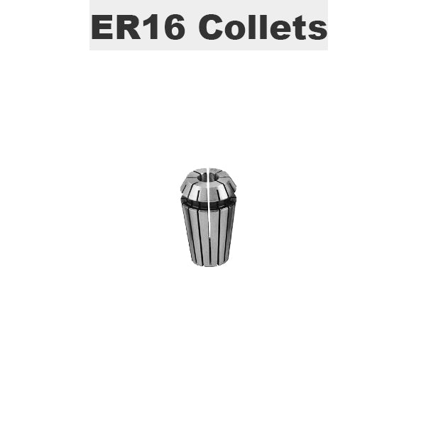 ER16 Collets, 1.0mm to 10.0mm