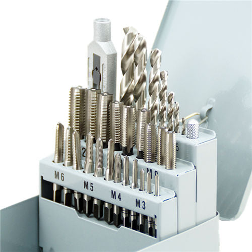 HSS Metric Hand Tap & Drill 29pcs Set M3-M12