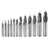 HSS 2 Flute End Mills / Slot Drills  1-12mm 12pcs Set